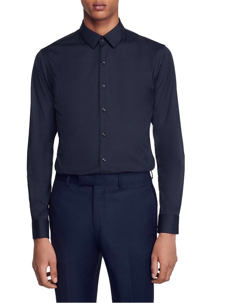 Sandro Navy Shirt